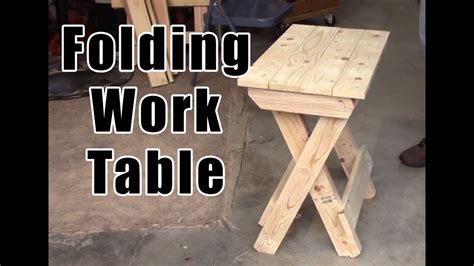 DIY How To Build A Folding Work Table YouTube