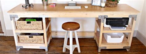 DIY How to Build a WorkbenchStyle Custom Desk Building Strong