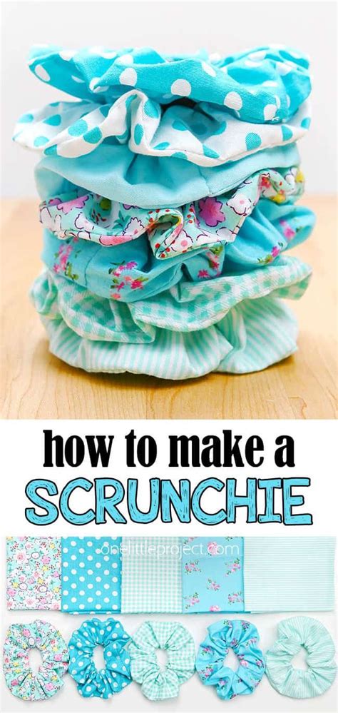 DIY How to Make A Scrunchie in 2020 Sewing patterns free, Scrunchies