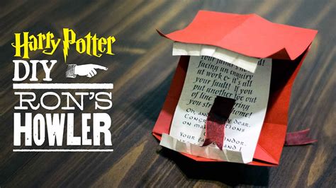 DIY Howler Letter from Harry Potter - YouTube