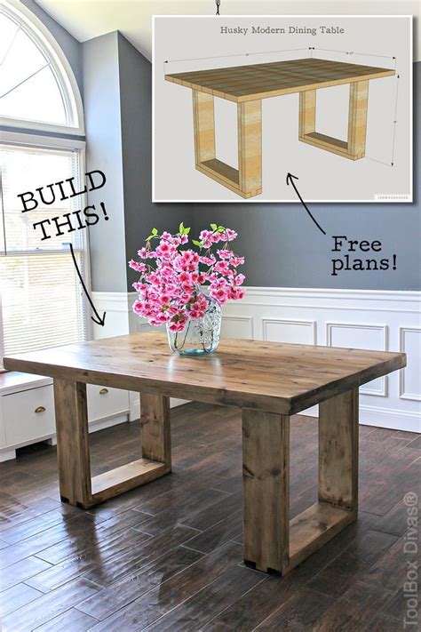 DIY Husky Modern Dining Table