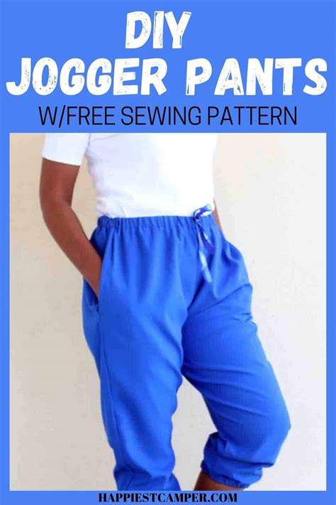 DIY Jogger Pants Sewing Tutorial With Free Jogger Pants Pattern