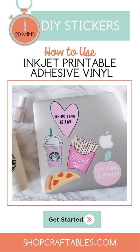 DIY Laptop Stickers Tutorial How to Use Inkjet Printable Adhesive