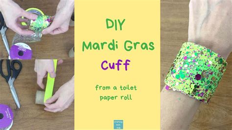 DIY MARDI GRAS CUFF BRACELET - easy Mari Gras activity …