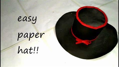 DIY Mini Top Hat. (origami)Paper Hat. - YouTube