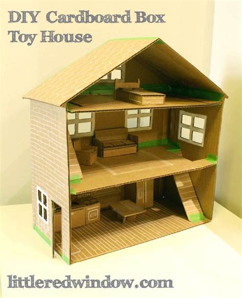 DIY Miniature Dollhouse Using Cardboard How to Make a Dollhouse using