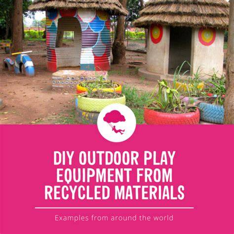 DIY outdoor play equipment from recycled materials - Playground Ideas - raincitystudios.com