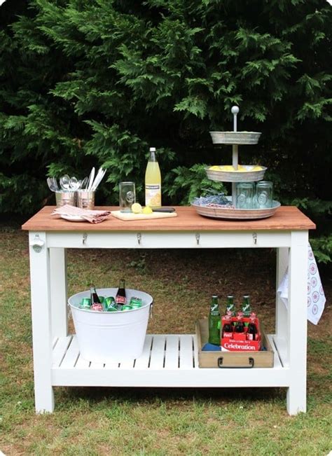 DIY Outdoor Buffet for Entertaining - KnockOffDecor.com