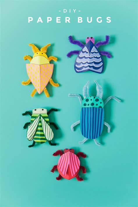Diy paper Insect craft #diy #papercraft #origami # ... - raincitystudios.com