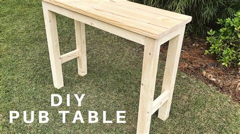 DIY PUB TABLE - YouTube