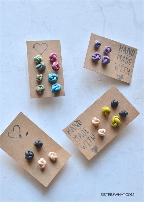 DIY Polymer Clay Earrings // Simple Clay Jewelry Tutorial for