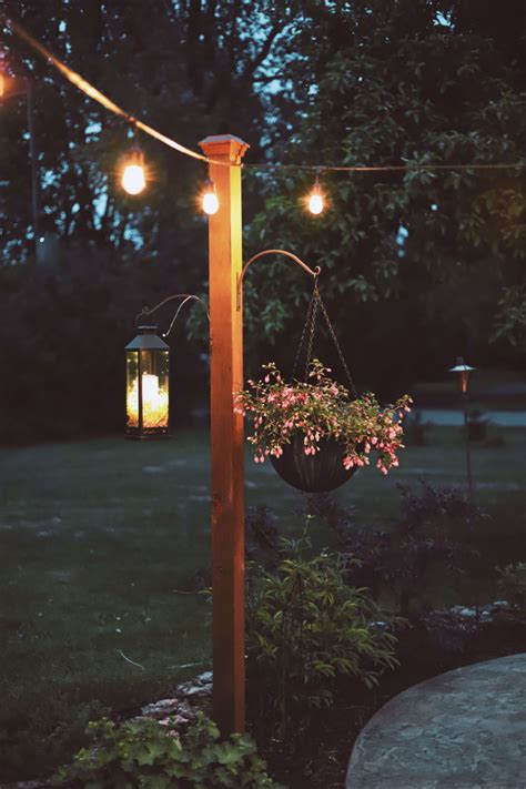 DIY Posts for Outdoor String Lights Easy Backyard Project - Old …