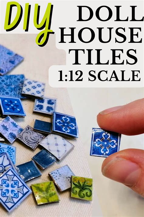 DIY Realistic Miniature Dollhouse Tiles - muktibox.com