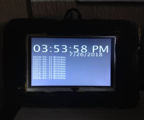 DIY Raspberry Pi Smart Google Calendar Clock 4 Steps Instructables