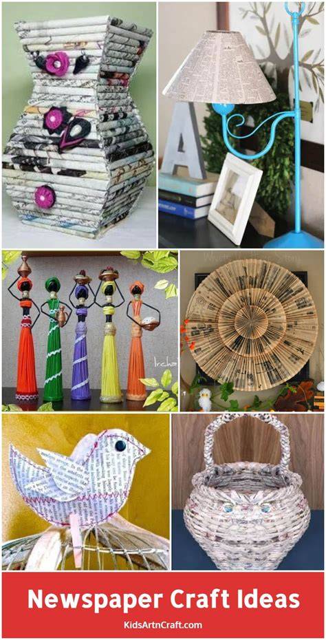 DIY Simple recycled newspaper craft idea| Decoration from recycled ... - raincitystudios.com