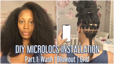 DIY Starter Microlocks Installation with Two Strand Twists Wash