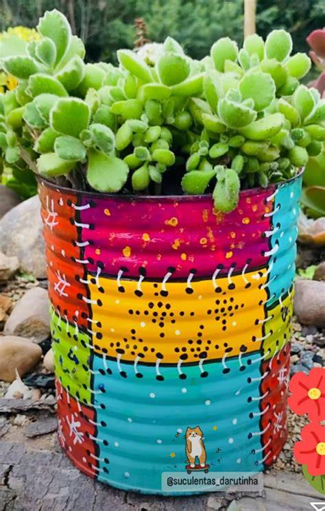 DIY Tin Can Planter for Beginners - Suite 101 - raincitystudios.com