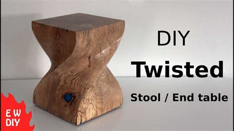 DIY Twisted Stool / End table - YouTube