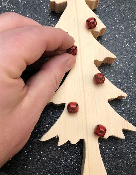 DIY Wood Alpine Tree with Jingle Bells - The Navage Patch