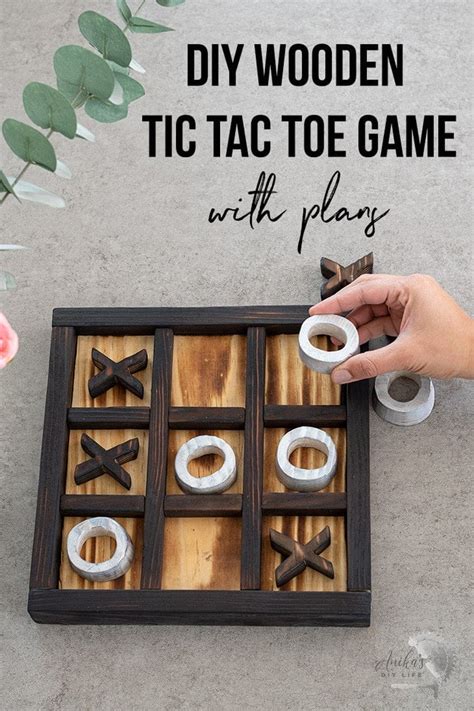 DIY Wooden Tic Tac toe board, how to make - YouTube