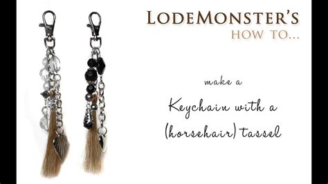 DIY keychain with a (horsehair) tassel - YouTube