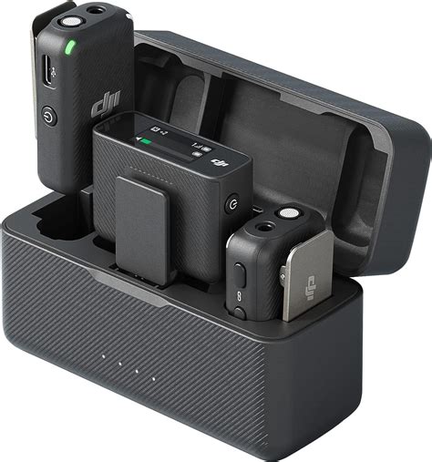 DJI Mic (2 TX + 1 RX + Charging Case), Wireless Lavalier …