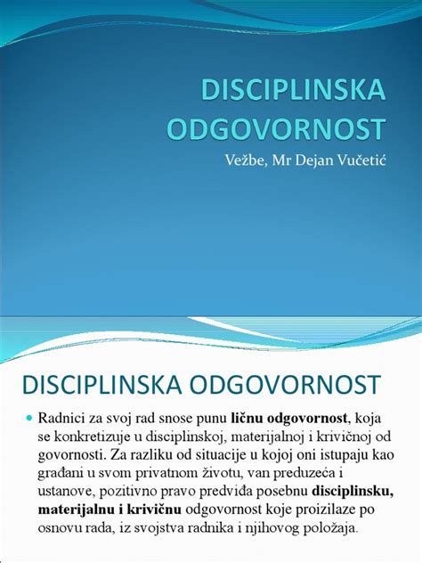 DKUM - DISCIPLINSKA ODGOVORNOST POLICISTOV