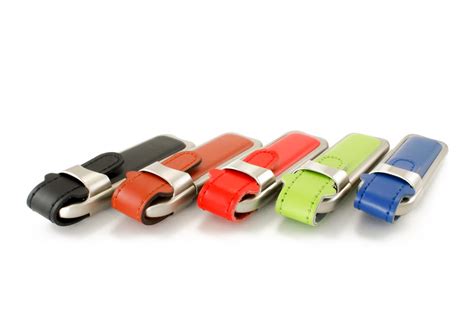 DL Custom Printed Leather Flash Drives USB Memory Direct