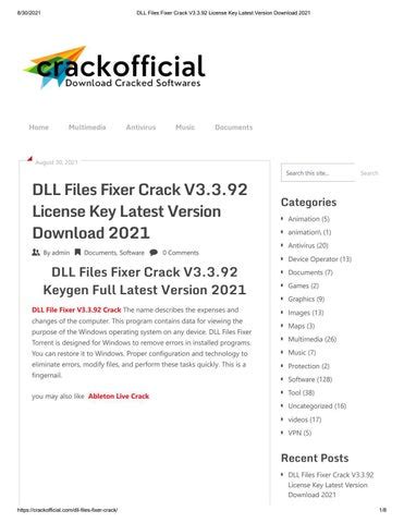 DLL Files Fixer 2023 Crack v3.3.92 Full License Key