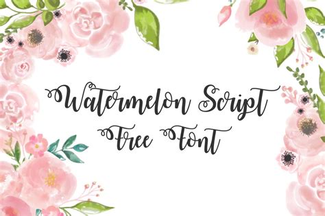 DLOLLEYS HELP Watermelon Script Free Font