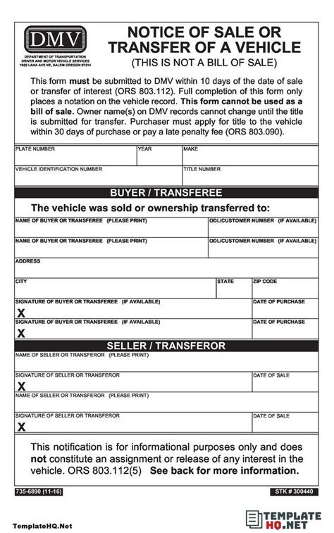 DMV Transfer and Release of Liability Form in 2021 How to memorize
