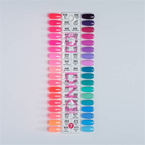 DND COLOR CHART SAMPLE ONLY CHART 7 LR BEAUTY/SALONSUPPLYPLUS