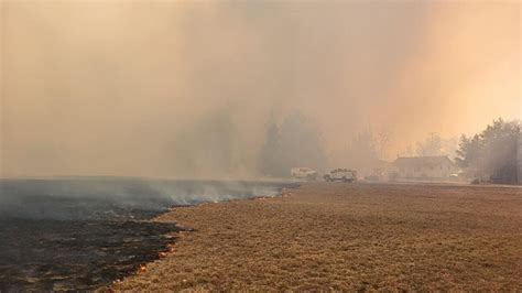 DNR and multiple other crews battling 100-acre wildfire in Juneau County