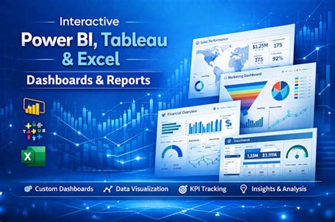 Do interactive power bi, tableau excel dashboard and reports ... - Fiverr - coolestguyplanet.net