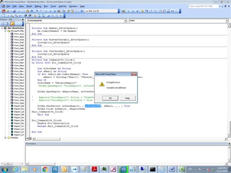 DOCMD.SENDOBJECT ACREPORT PDF