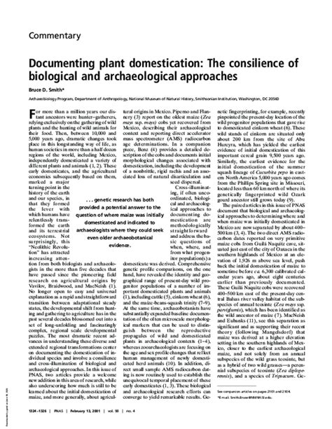 Documenting plant domestication: The consilience of biological and ... - wintechmobiles.com