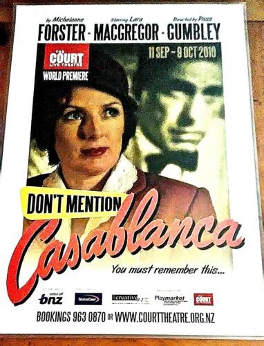 DON'T MENTION CASABLANCA is playwright