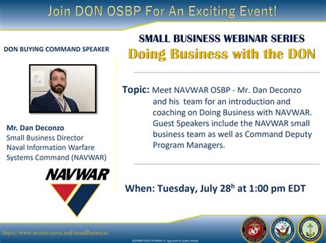 DON OSBP Webinar Series: Doing Business With Naval Facilities ...