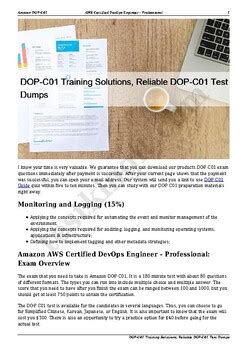 DOP-C01 Reliable Test Price