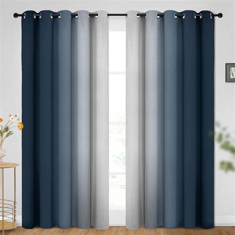 DORCEV Ombre Room Darkening Curtains for Bedroom Gradient Watercolor ...