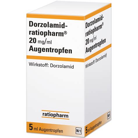 DORZOLAMID-ratiopharm 20 mg/ml Augentropfen