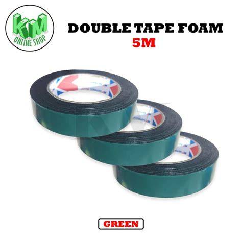 Double Tape Hijau / Double Foam Tape / Double Tape Busa - raincitystudios.com