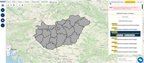 Download hungary administrative boundary GIS Data - wintechmobiles.com