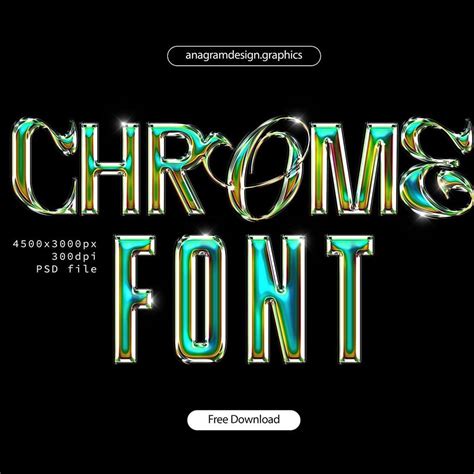 Download Iridescent Chrome Text Effect - muktibox.com