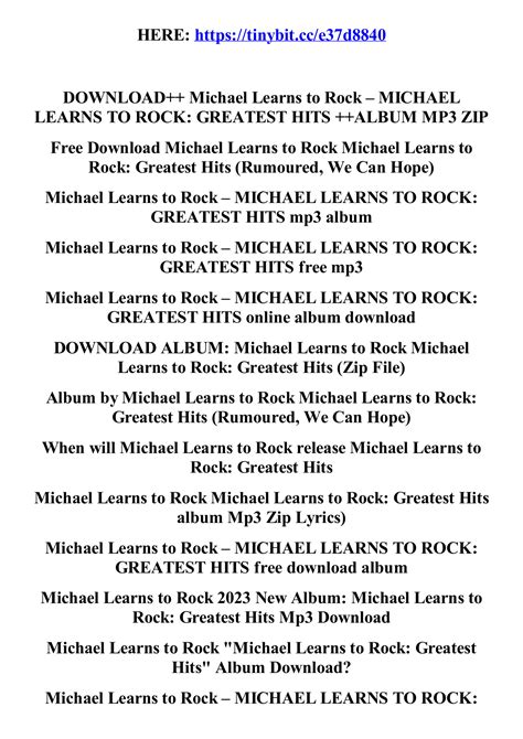 download mp3 michael learns to rock - elchoricharrua.com
