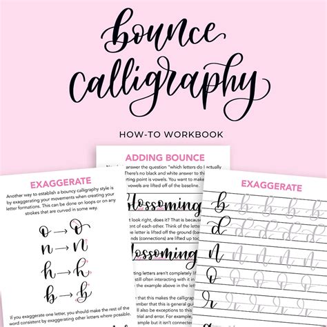 Download PDF Bounce Lettering: Calligraphy Practice Workbook for ... - muktibox.com