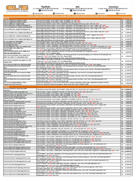 download pricelist els - elchoricharrua.com