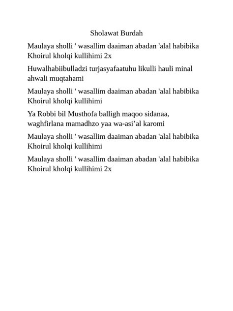 download sholawat burdah pdf - elchoricharrua.com