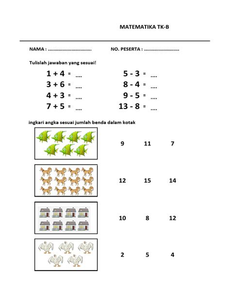 download soal matematika tk b - elchoricharrua.com