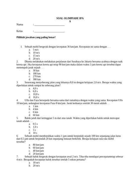 download soal olimpiade ipa sd - elchoricharrua.com